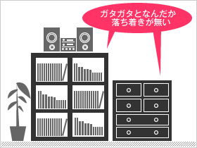 ガタガタとなんだか落ち着きが無い